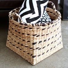 Olive Brand Andrea方形籃子 大, 1個, 天然