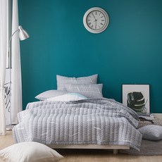 BED&DECO 泡泡紗夏季絎縫薄被寢具組