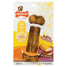Nylabone 全味費城奶酪牛排味狗玩具 16 公斤以下, 混色, 1個