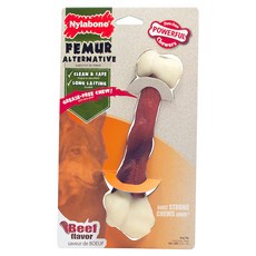 나일라본 듀라츄 넙적다리 비프맛 강아지 장난감 25kg 이상, 혼합 색상, 1개