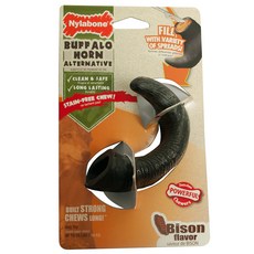 나일라본 듀라츄 버팔로뿔 들소맛 강아지 장난감 16kg 이하, 1개