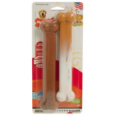 나일라본 맛충만 강아지 장난감 세트 쉬슈 케밥 + 휜넬 케이크맛 23kg 이하, 혼합 색상, 1세트