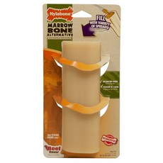 Nylabone Durachu 骨髓形牛肉味狗狗玩具 25kg以下, 1個, 單色