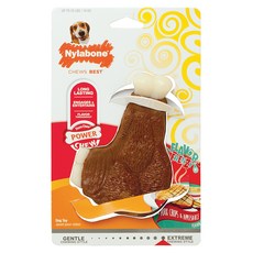 나일라본 맛충만 폭찹맛 강아지 장난감 16kg 이하, 혼합 색상, 1개