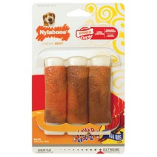 나일라본 맛충만 폭립맛 강아지 장난감 16kg 이하, 혼합 색상, 1개