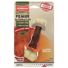 나일라본 듀라츄 넙적다리 비프맛 강아지 장난감 16kg 이하, 혼합 색상, 1개