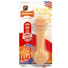 나일라본 맛충만 바벨모양 후라이드치킨맛 강아지 장난감 11kg 이하, 1개