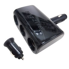 퍼즐 컬러 3구 소켓 플러스 직구 BLACK, 1개