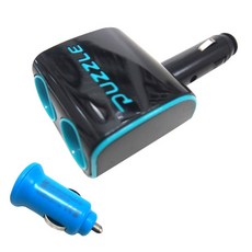 퍼즐 컬러 2구 소켓 플러스 직구 AQUA BLUE, 1개