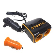 퍼즐 컬러 2구 소켓 플러스 ORANGE, 1개