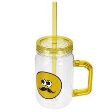 모던하우스 BT 콧수염 스트로우 핸들보틀, 680ml, 1개