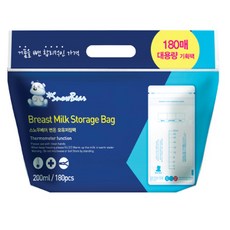 퍼펙션 스노우베어 모유저장팩 200ml, 180개입, 1개
