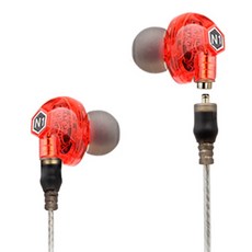 로랜텍 VJJB 프리미엄 인이어 이어폰, N1, 투명레드