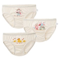 withorganic 女孩童內褲3入組