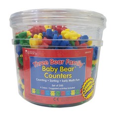 에듀카코리아 아기곰 수세기 교구 300p 세트, 혼합 색상, 1개