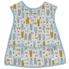 BABY&I 用餐防水背心式圍兜, 混色, 1入