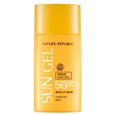 NATURE REPUBLIC 加州蘆薈保濕防曬凝膠 SPF50+ PA++++, 60ml, 1瓶