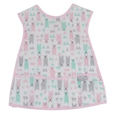 BABY&I 用餐防水背心式圍兜, 混色, 1入