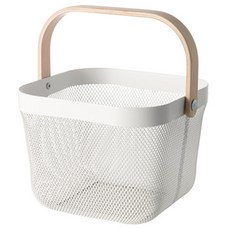IKEA 宜家家居 RISATORP收納籃, 白色的