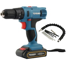 토야마 18v 리튬이온 충전 햄머드릴세트 DH 18-1, 1세트