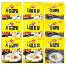 OTTOGI 不倒翁 韓式牛骨雪濃湯 350ml x 6p+韓式牛骨湯 300ml 3入, 1組