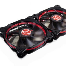 RAIJINTEK LED 컴퓨터 케이스 쿨러 2p AURA 12 Standard, AURA 12 Standard(RED)