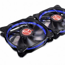 RAIJINTEK LED 컴퓨터 케이스 쿨러 2p AURA 12 Standard, AURA 12 Standard(BLUE)