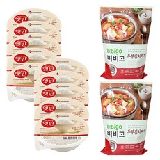 CJ제일제당 햇반 210g x 10p + 비비고 두부김치찌개 460g x 2p, 3.02kg, 1세트
