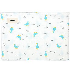 AFB 棉紗鴨子印花毯 M號, 藍色