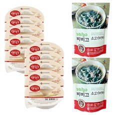 CJ Hetbahn 210g x 10p + 必品閣牛肉紫菜湯 500g x 2p, 1組