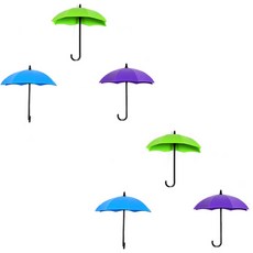 THE ZAKKA 彩虹雨傘雜物掛勾6件組, A款, 1套