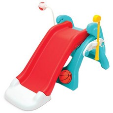 피셔프라이스 6in1 스포츠 농구대 미끄럼, 혼합 색상, 1개