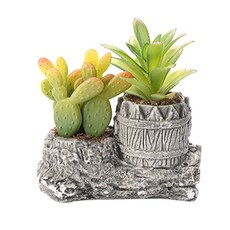 블루마토 다육식물2 조화 130 x 140 x 50 mm, 선인장, 1개