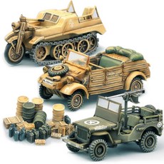 ACADEMY HOBBY MODEL KITS 13416 1/72 二戰車輛塑膠模型組 WW.II GROUND VEHICLE SET, 1組