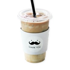 Marketman 冰杯紳士白色裝飾套組2號, 1套, 100件