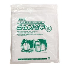 비닐팩토리 배접 재활용 쓰레기봉투 화이트 20매, 100L, 1세트