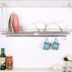 LIVING HAPPY 多功能滑動式水槽瀝水架600 + 水槽捲簾式瀝水架6捲 橘色, 單一顏色, 1套, 1層