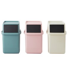 엔플라스틱 한샘 케이스 분리수거빈, 스칸디 블루, 핑크, 아이보리, 1세트