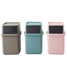 엔플라스틱 한샘 케이스 분리수거빈, 브라운, 스칸디 블루, 핑크, 1세트