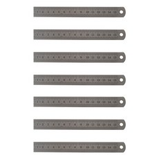 BlueMato 鐵尺 15cm, 混色, 7件