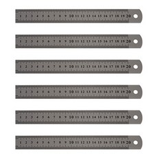 藍色 Mato 20cm 鋼尺 I-3, 混和顏色, 6個