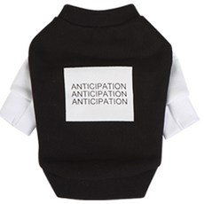 DASOM 狗狗文字圖案運動衣, 黑色的