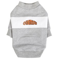 DASOM 狗狗文字圖案運動衣, 灰色的