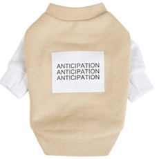 DASOM 狗狗文字圖案運動衣, 淺褐色的