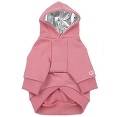 DASOM 狗狗素色運動連帽衣, 粉色的