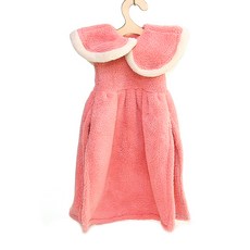 Living Pop粉彩女孩圍裙廚房毛巾, 1個, 粉色的
