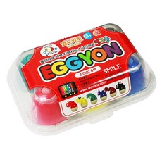 에그톡 유아 에그용 크레파스 스마일, 6색, 1개