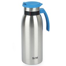 에스씨엠 스텐레스 대용량 물병 2.0L, 혼합 색상, 2L