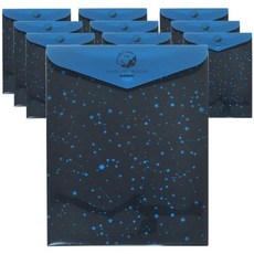 misoro PP文件袋 直式 天藍色, A4, 10張