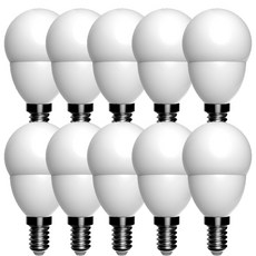 WOOREE 長壽命 LED 迷你氪氣燈泡 5W 14 底座, 黃光色, 10片